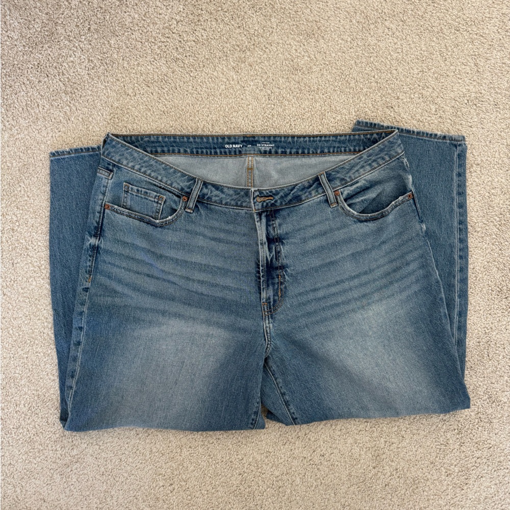 Old Navy Women's Hi Rise OG Straight Leg Jeans